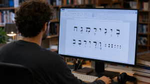 איך מנקדים בוורד